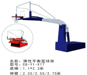 桂林标准比赛弹性平衡篮球架大学室内篮球馆篮架体育馆移动篮球架升降