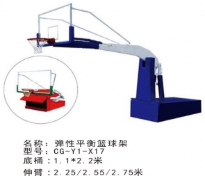 玉林标准比赛弹性平衡篮球架大学室内篮球馆篮架体育馆移动篮球架升降