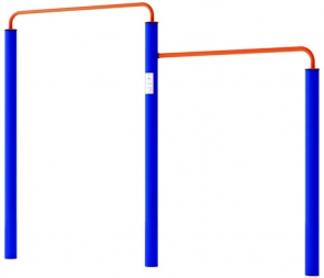 CG-F55-Q22可定制双位单杠高低杠小区公园广场户室外健身路径器材