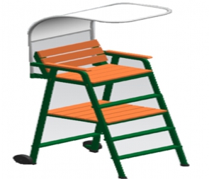 浦北CG-Y50遮陌棚裁判椅标准专业比赛用 羽毛球裁判椅排球训练裁判椅 移动式可拆卸