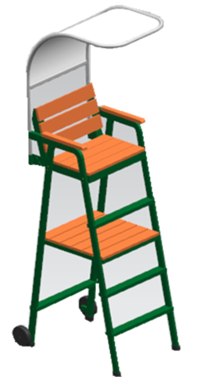 CG-Y50遮陌棚裁判椅标准专业比赛用 羽毛球裁判椅排球训练裁判椅 移动式可拆卸